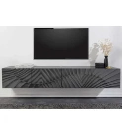 Stolik pod TV wiszący ZEUS Scorpion 200 cm drewno mango