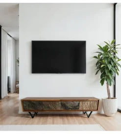 Stolik pod TV WOHNLING 160 cm drewno sheesham