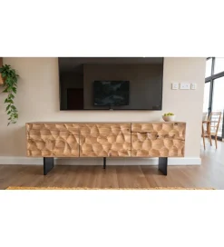 Stolik pod TV WOHNLING 160 cm drewno akacja