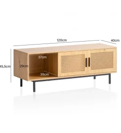 Stolik pod TV WOHNLING 120 cm w optyce dąb