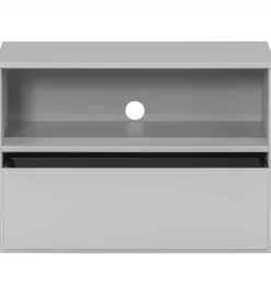 Stolik pod TV YISSA 70 cm półka otwarta szara