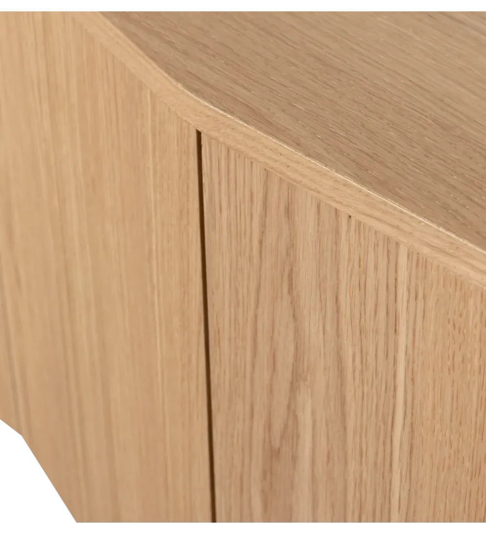 Stolik pod TV ZUMA 200 cm drewno dębu naturalna