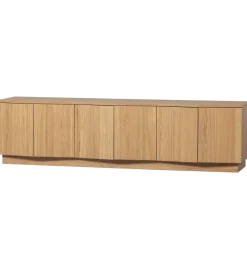 Stolik pod TV ZUMA 200 cm drewno dębu naturalna