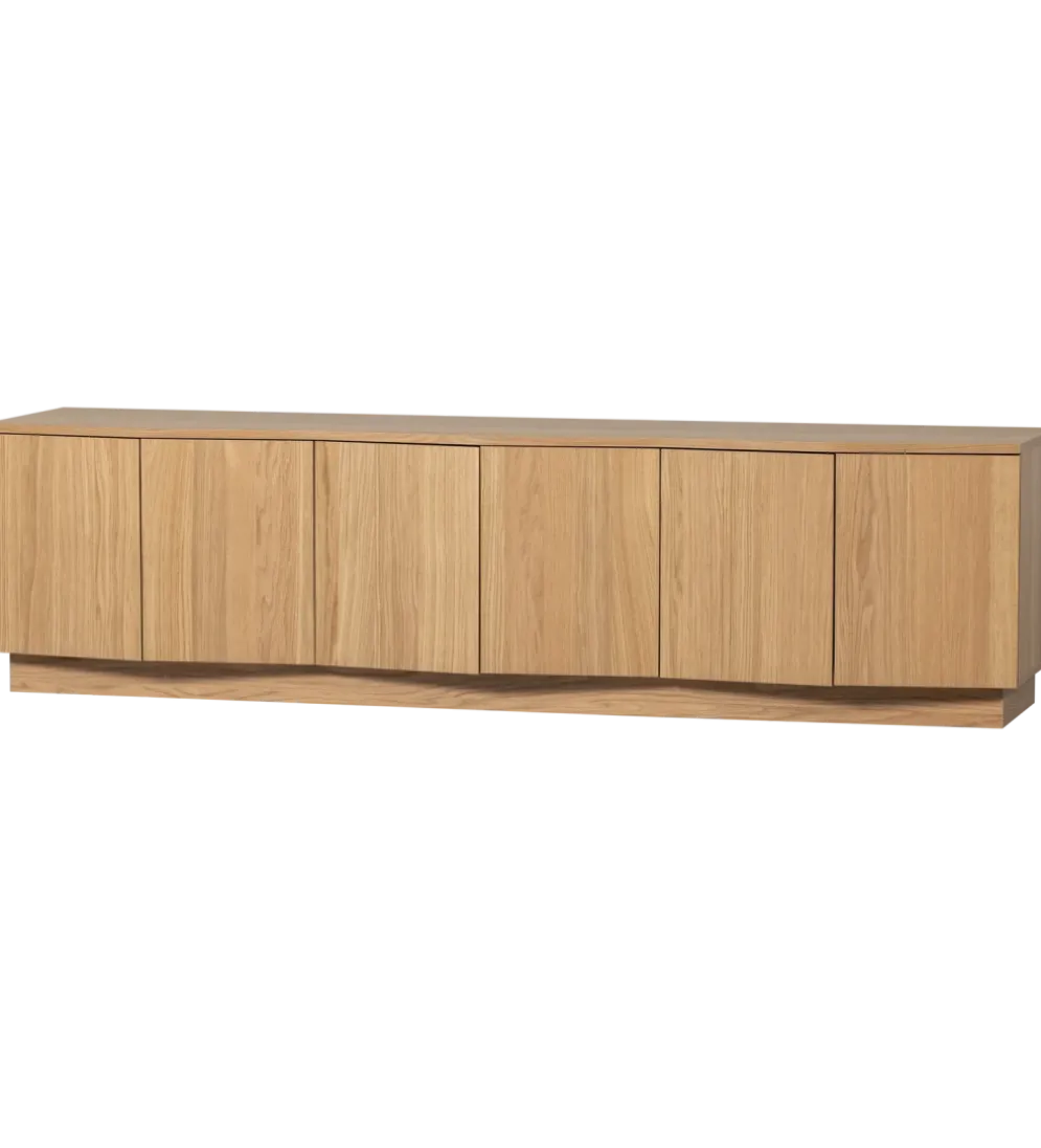 Stolik pod TV ZUMA 200 cm drewno dębu naturalna