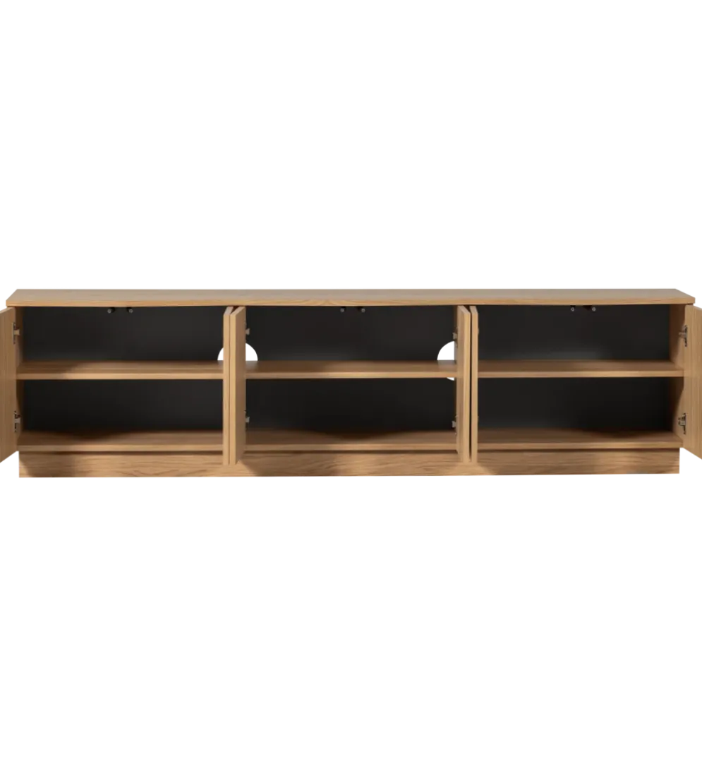 Stolik pod TV ZUMA 200 cm drewno dębu naturalna