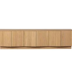 Stolik pod TV ZUMA 200 cm drewno dębu naturalna
