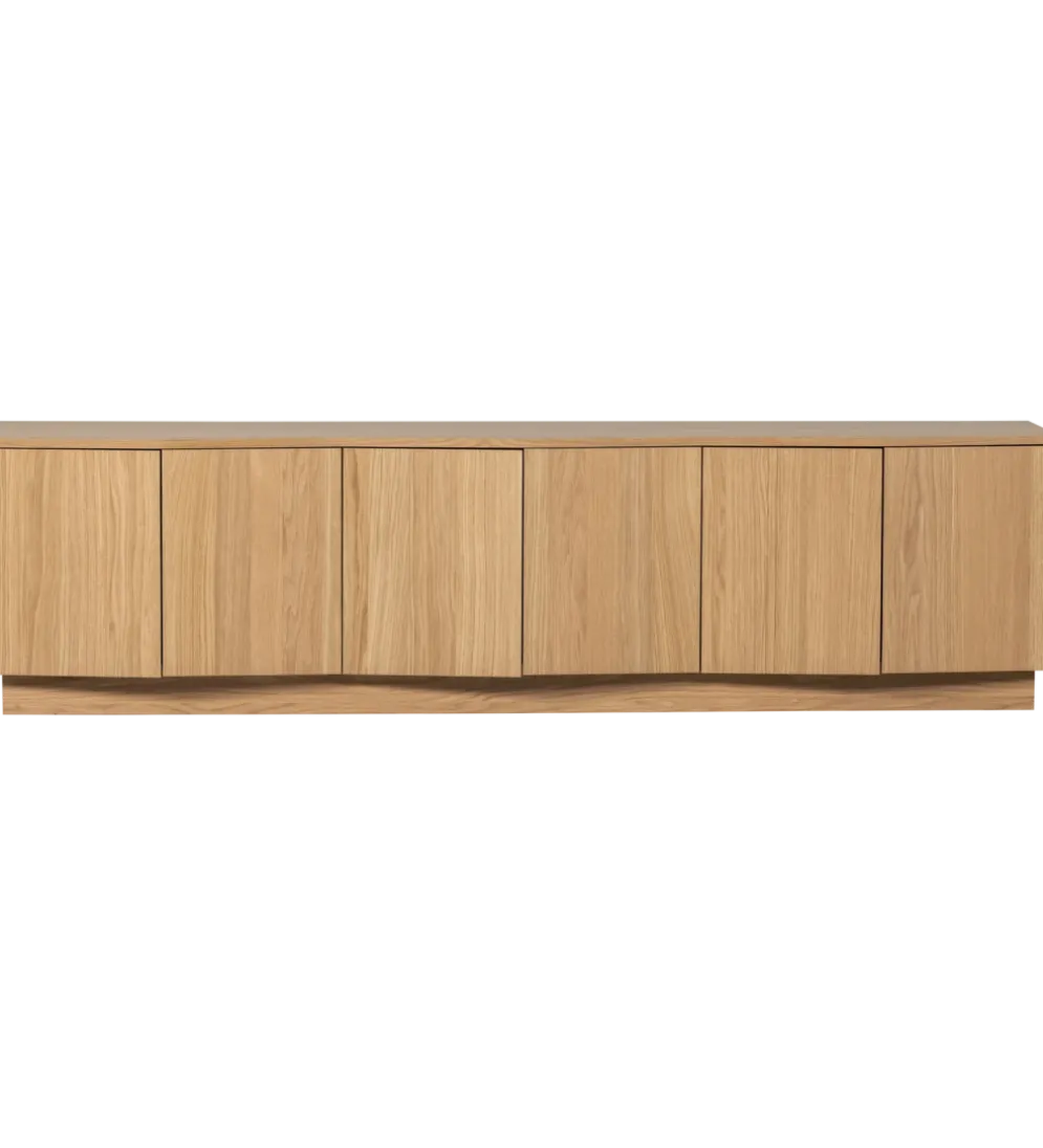 Stolik pod TV ZUMA 200 cm drewno dębu naturalna