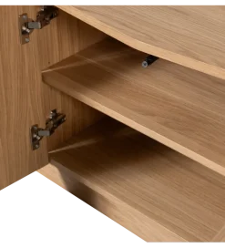 Stolik pod TV ZUMA 133 cm drewno dębu naturalna