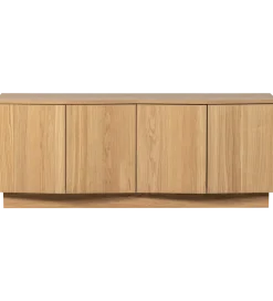 Stolik pod TV ZUMA 133 cm drewno dębu naturalna