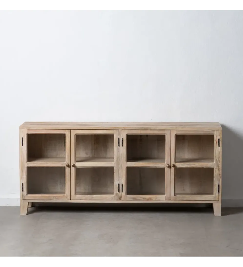Stolik TV Witryna Iron Craft II160 cm drewno mango