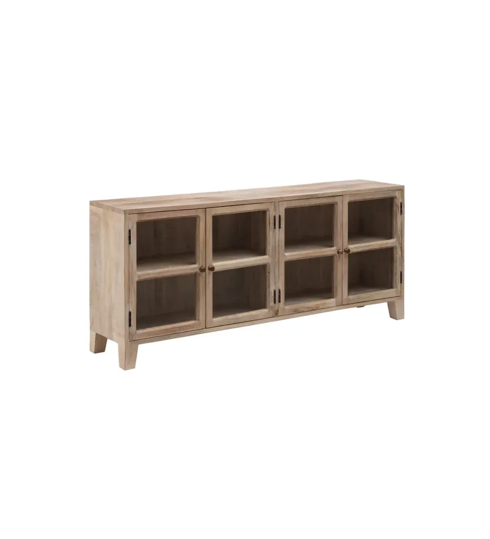 Stolik TV Witryna Iron Craft II160 cm drewno mango