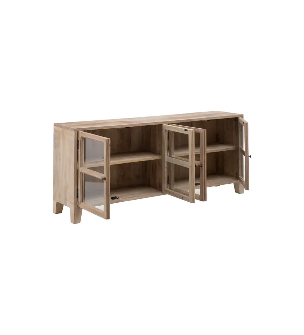 Stolik TV Witryna Iron Craft II160 cm drewno mango