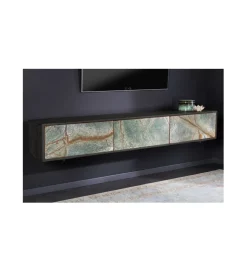 Stolik wiszący pod TV MONTANAS 160 cm drewno akacja