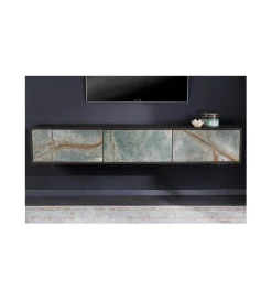 Stolik wiszący pod TV MONTANAS 160 cm drewno akacja