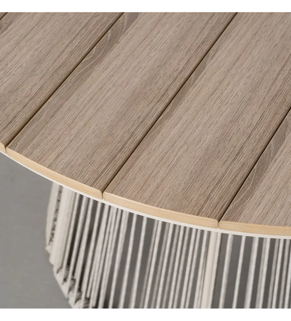 Stół OROTENA 100 cm naturalny biały