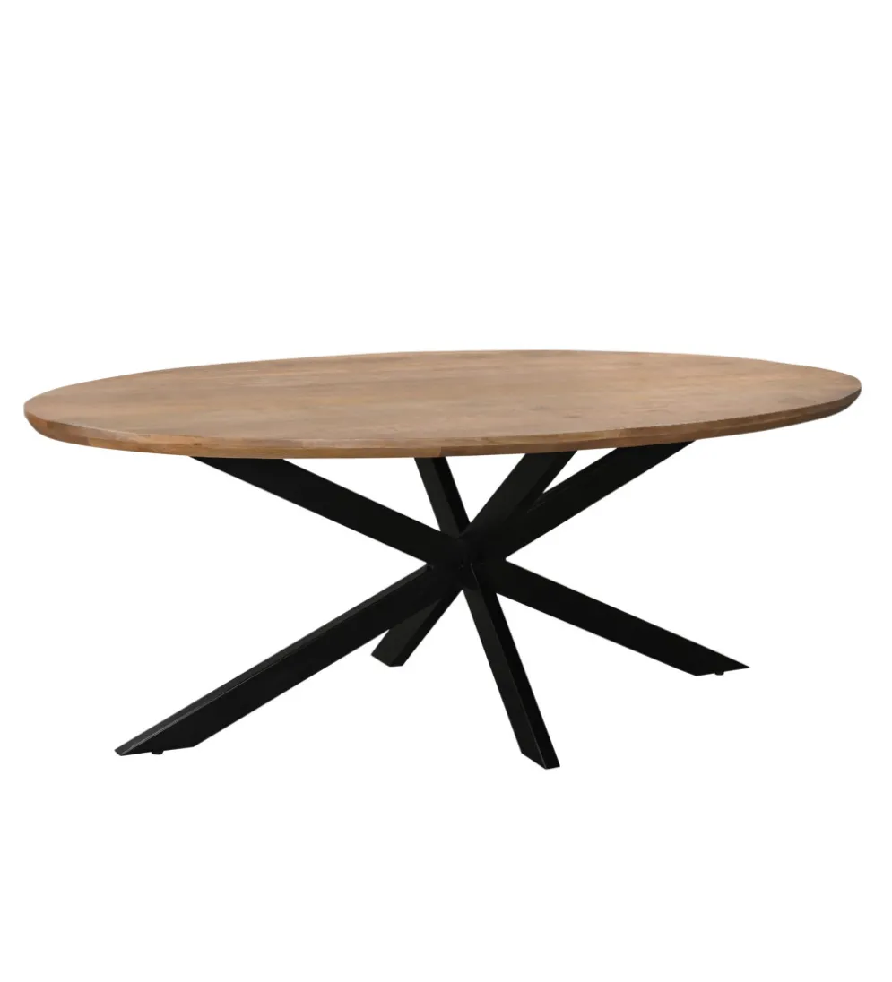 Stół owalny JESPER 210 cm drewno mango