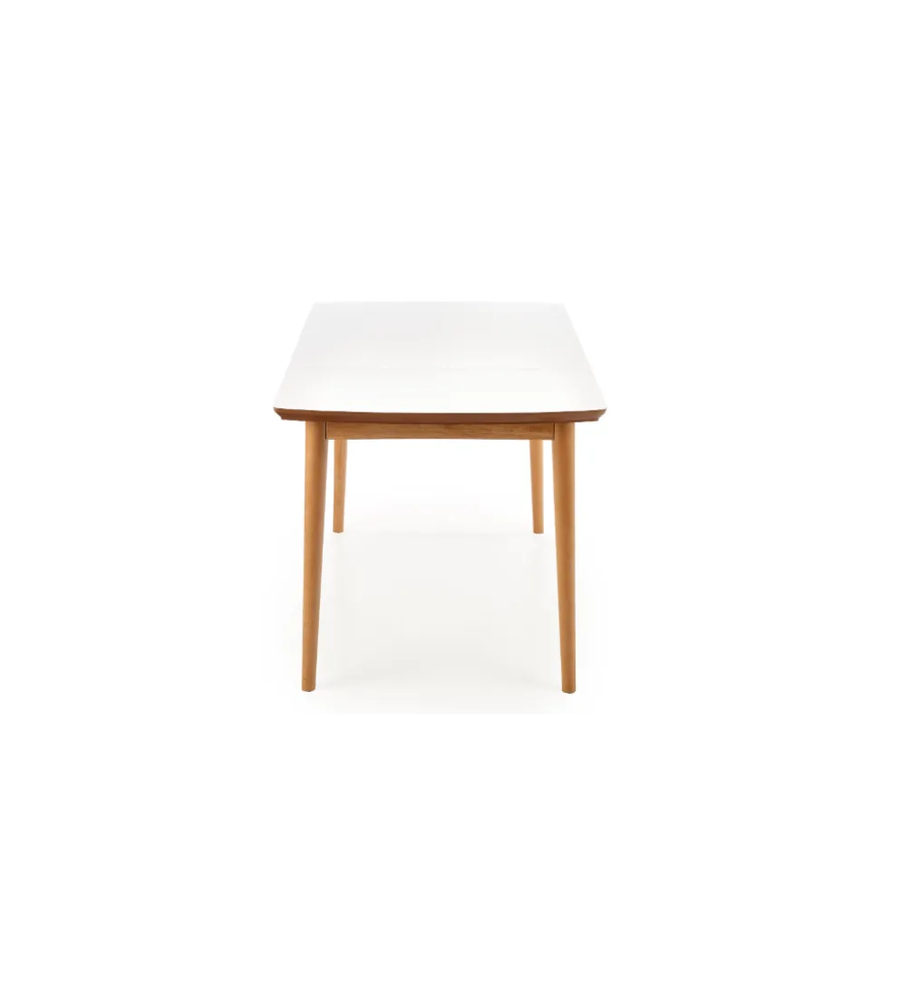 Stół rozkładany BARRET 90 cm - 190 cm biały