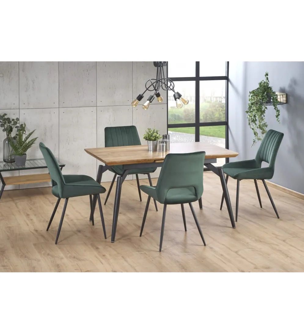 Stół rozkładany CAMBELL 140 cm - 180 cm w kolorze dąb naturalny