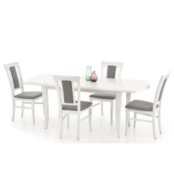 Stół rozkładany FRYDERYK 160 cm - 240 cm biały