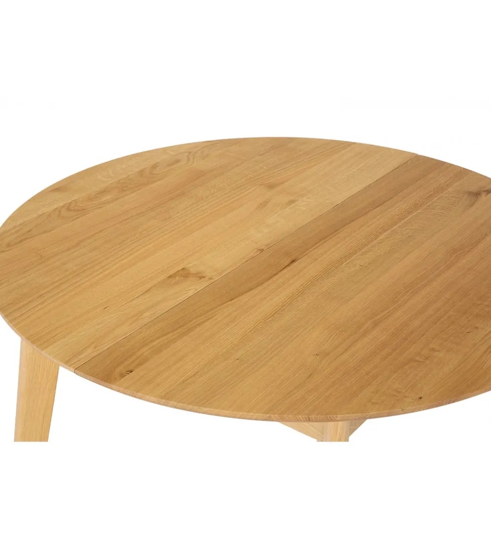 Stół rozkładany MONEZ 100 cm - 137 cm drewno dąb