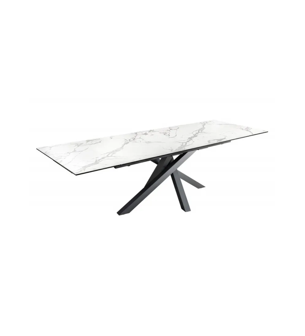 Stół rozkładany MONTREAL Marvelous 180 Cm - 220 Cm - 260 cm Ceramika W Optyce białego Marmuru