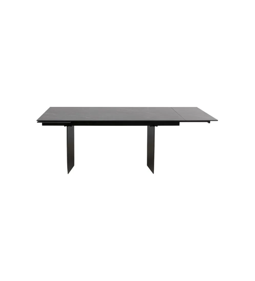 Stół rozkładany NOVEL 180 cm -220 cm - 260 cm ceramika w optyce czarnego marmuru