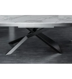 Stół rozkładany ONTARIO Euphoria 180 cm - 220 cm - 260 cm ceramika w optyce marmuru