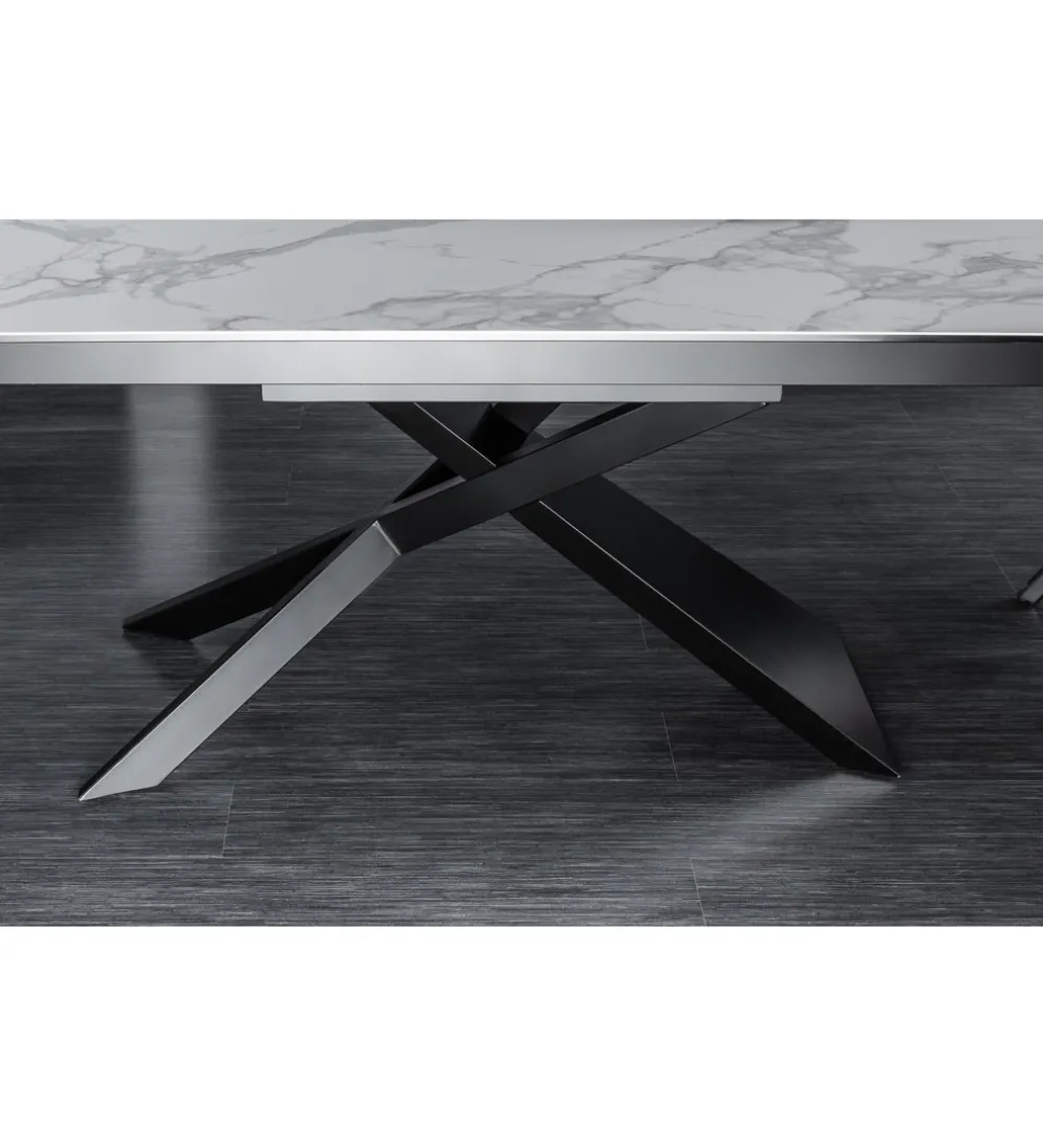 Stół rozkładany ONTARIO Euphoria 180 cm - 220 cm - 260 cm ceramika w optyce marmuru
