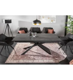 Stół Rozkładany ONTARIO Euphoria 180 Cm - 220 Cm - 260 Cm ceramika antracytowy Lava