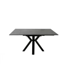 Stół rozkładany PALLINI 150 cm x 90 cm - 120 cm - 150 cm ceramika antracytowy