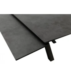 Stół rozkładany PALLINI 150 cm x 90 cm - 120 cm - 150 cm ceramika antracytowy