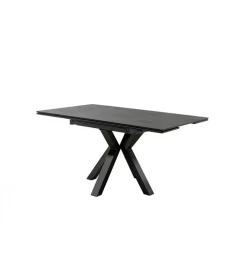 Stół rozkładany PALLINI 150 cm x 90 cm - 120 cm - 150 cm ceramika antracytowy