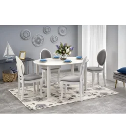 Stół rozkładany RINGO 102 cm - 142 cm biały