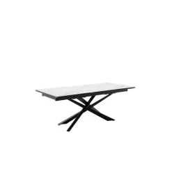 Stół rozkładany TESERO 200 cm - 250 cm - 300 cm ceramika w optyce kremowego marmuru