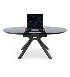 Stół rozkładany VERTIGO 130 cm - 180 cm w optyce czarnego marmuru