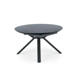 Stół rozkładany VERTIGO 130 cm - 180 cm w optyce czarnego marmuru