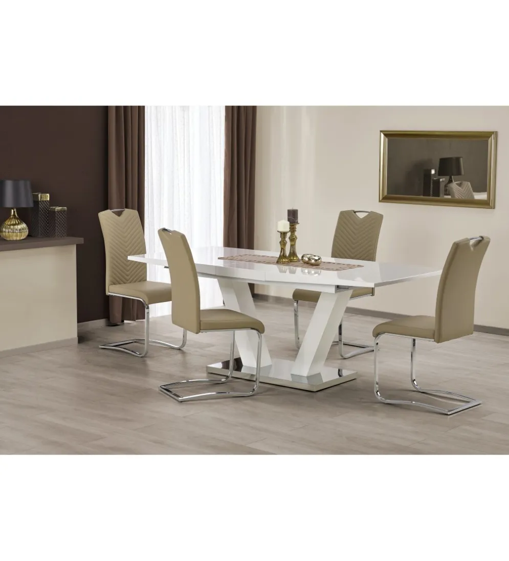 Stół rozkładany VISION 160 cm - 200 cm biały