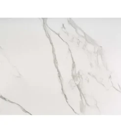 Stół rozkładany VIVALDI 160 cm - 200 cm ceramika w optyce białego marmuru