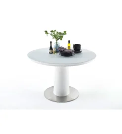 Stół rozkładany WARIS 120 cm - 160 cm biały