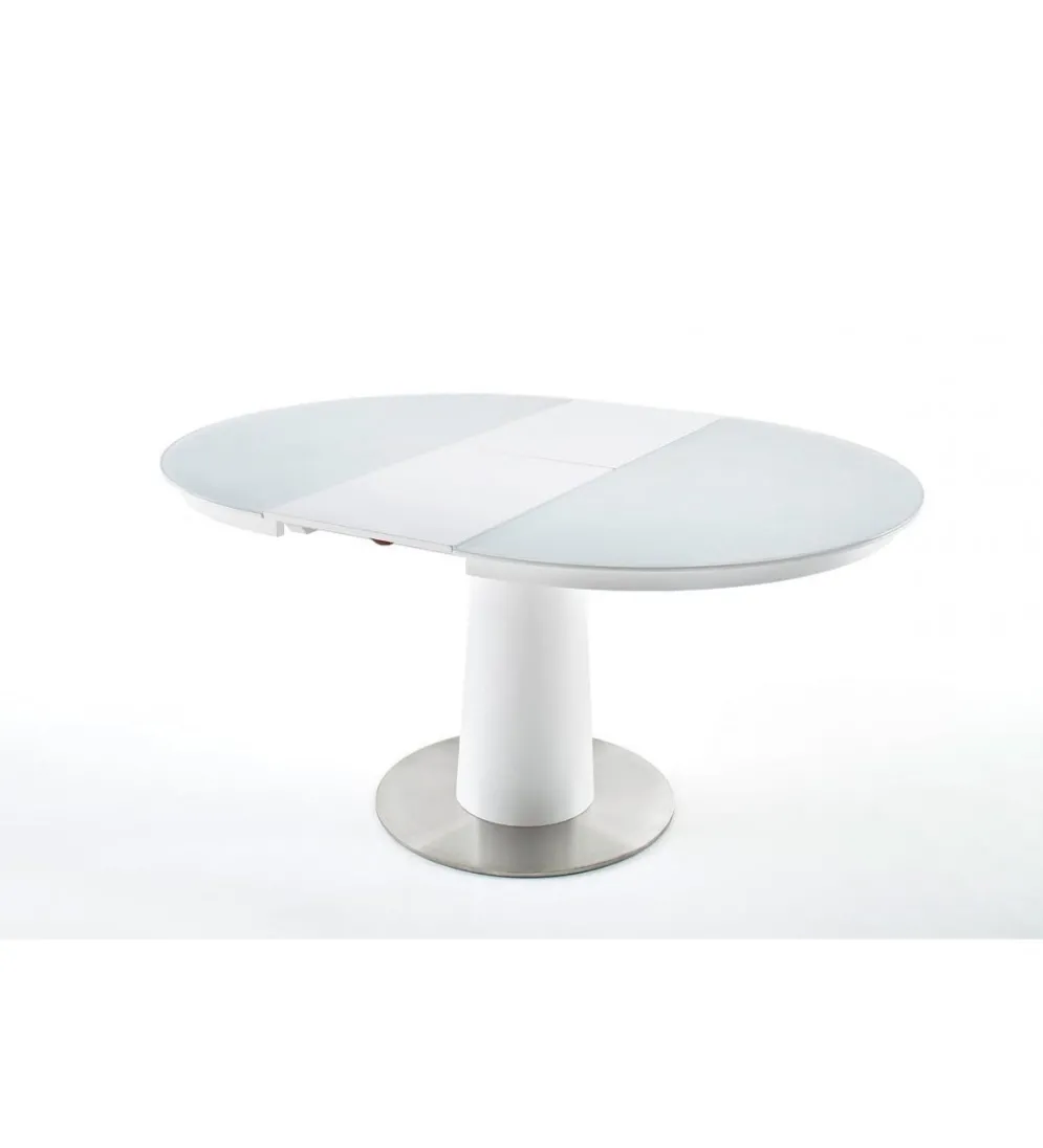 Stół rozkładany WARIS 120 cm - 160 cm biały