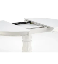 Stół rozkładany WILLIAM 90 cm - 124 cm biały