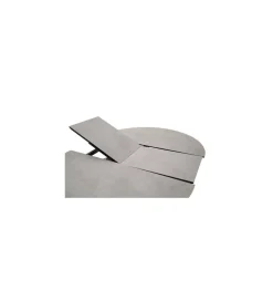 Stół rozkładany WINNIPEG 120 cm - 160 cm antracytowo srebrny