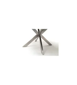 Stół rozkładany WINNIPEG 120 cm - 160 cm antracytowo srebrny