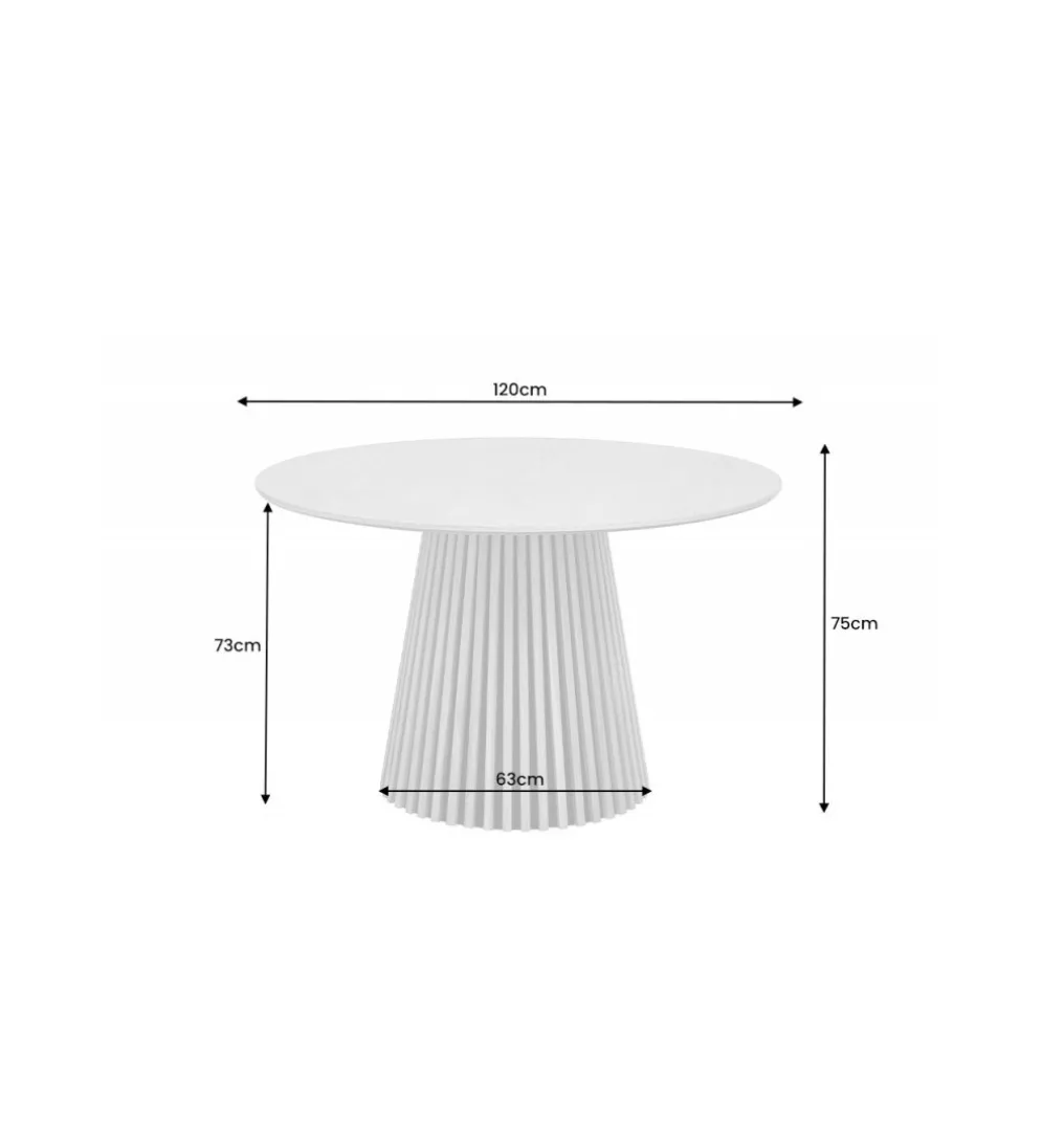 Stół SANZA 120 cm w optyce dąb ciemny