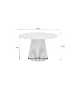 Stół SANZA 120 cm w optyce dębu