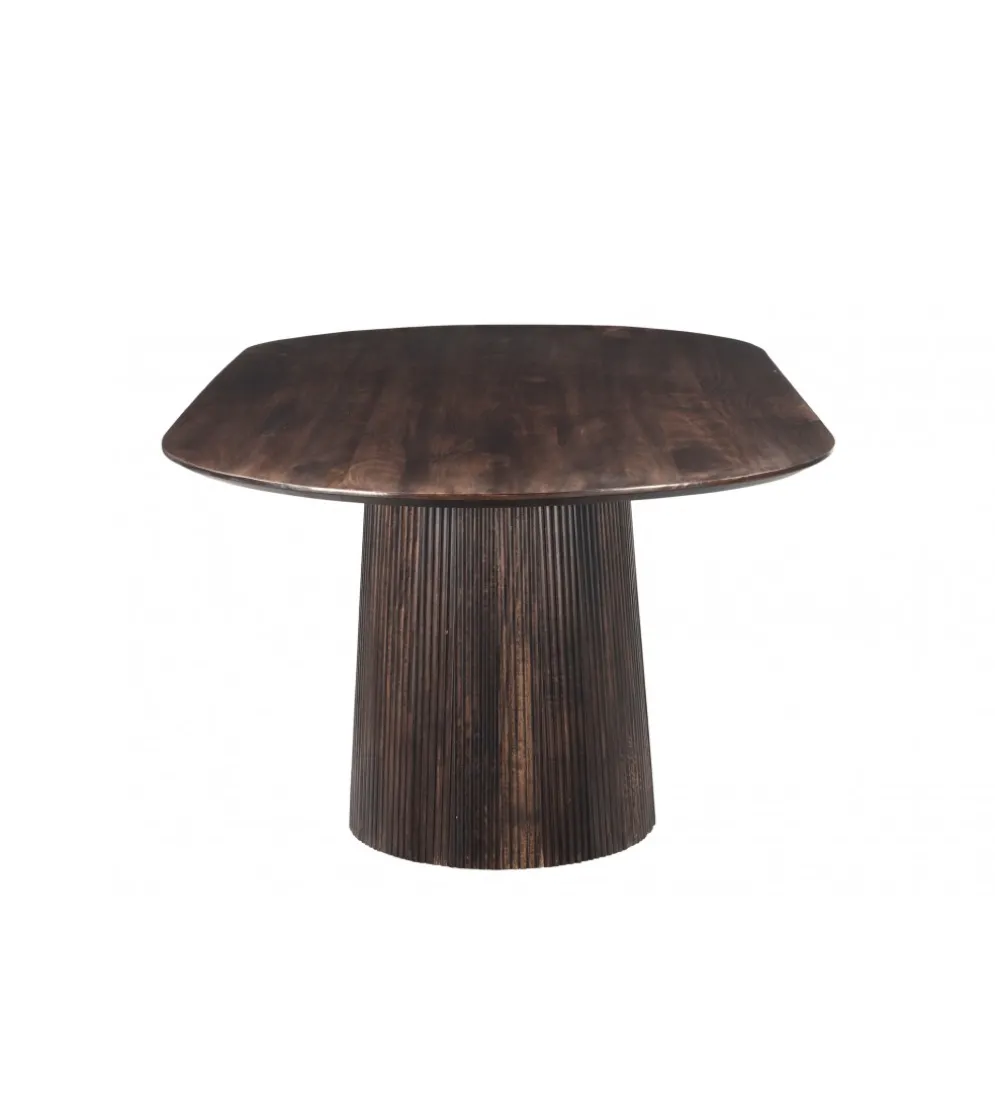 Stół SELVETOR 230 cm drewno mango w kolorze orzecha