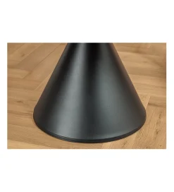 Stół SIGNATURE 135 cm okrągły blat ceramika w optyce białego marmuru