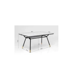 Stół South Beach 160 cm w optyce marmuru