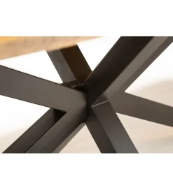 Stół SPIDER Galaxy 160 cm drewno Mango na nogach pająk krzyżak