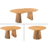 Stół VALHALLA WOOD okrągły 120-160-200cm rozkładany dąb naturalny